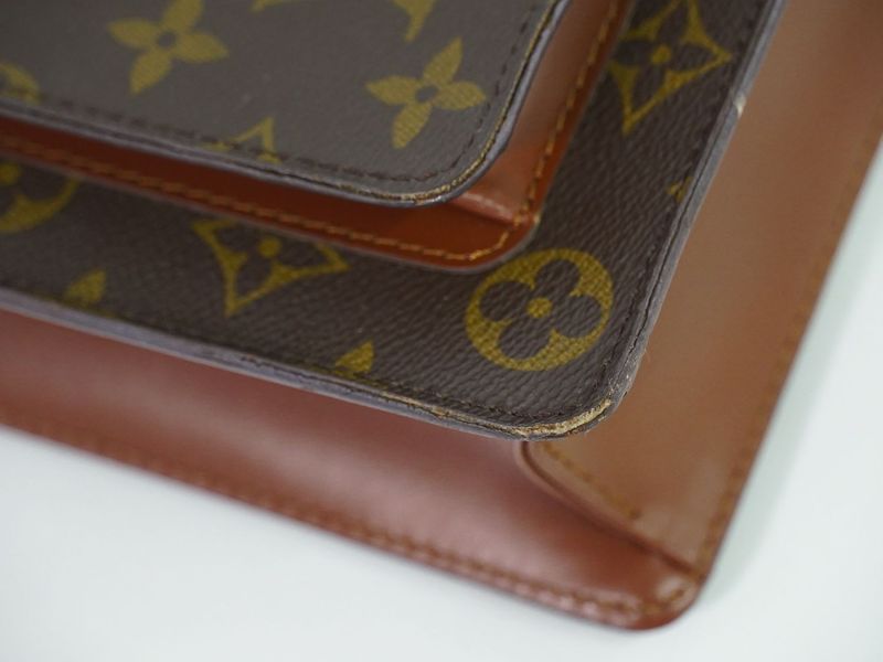 Authentic Louis Vuitton LV Monogram 2WAY Shoulder Bag Handbag Brown M51185