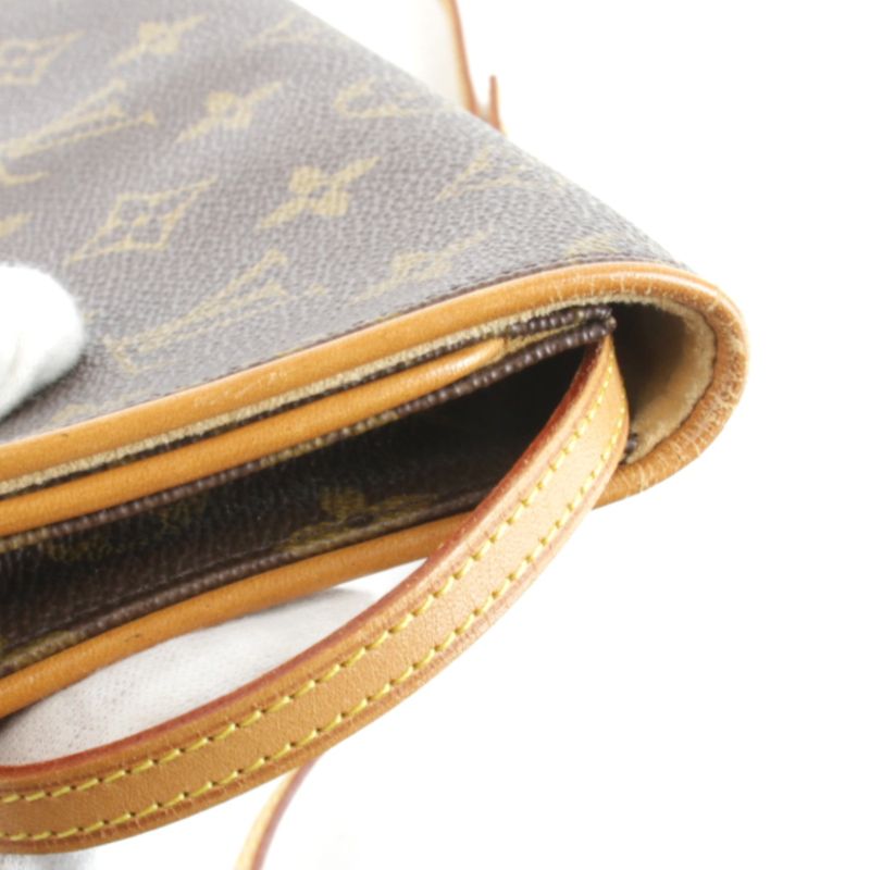 Louis Vuitton Pochette Twin GM M51852 Shoulder Bag Brown Monogram