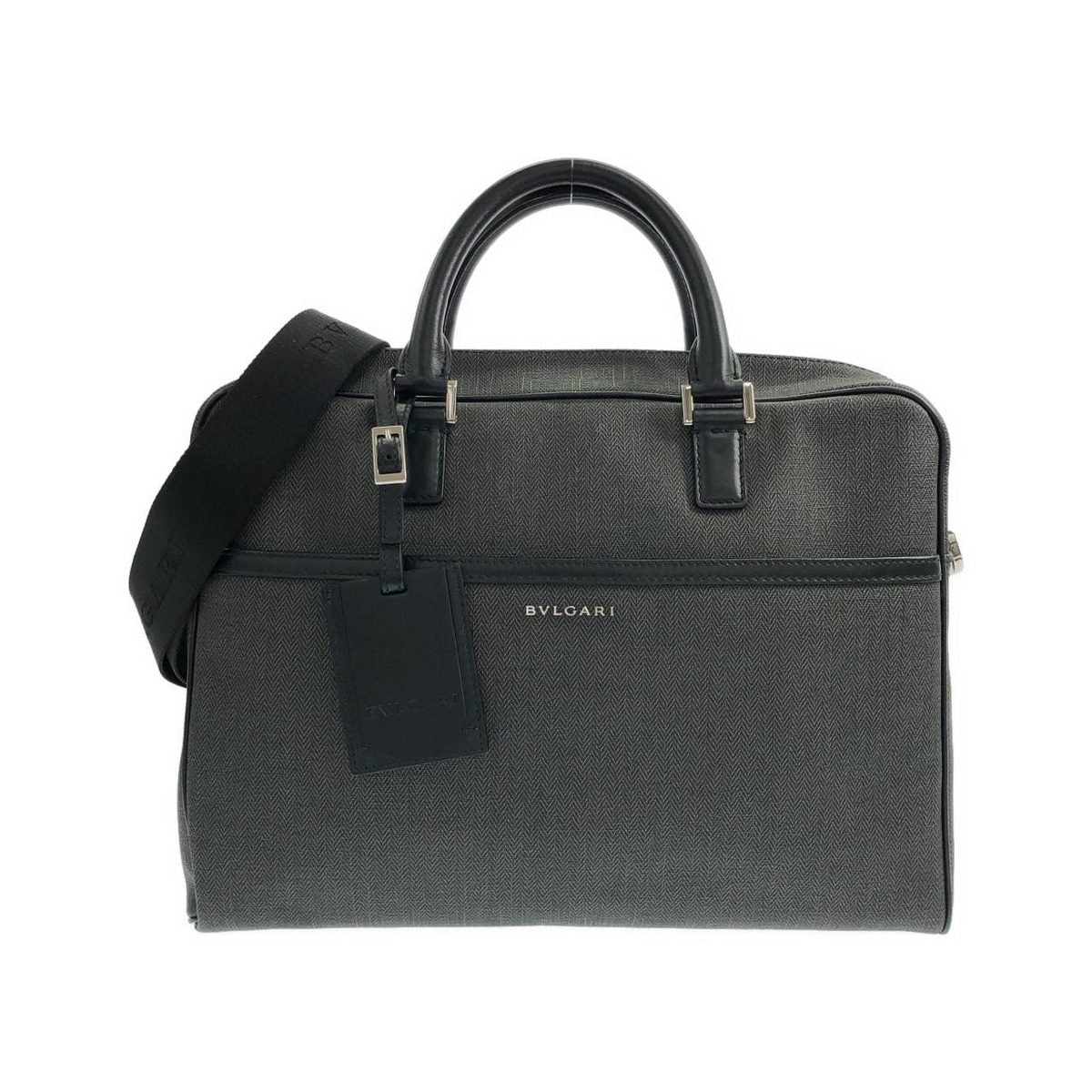 Bvlgari Weekend Bag Handbag Gray