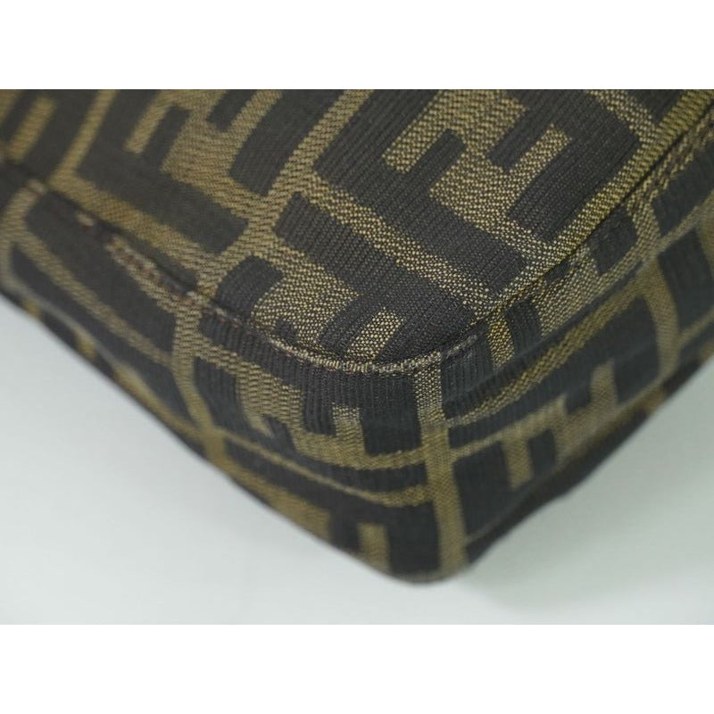 Fendi Zucca Shoulder Bag Canvas Brown 26728 — view 4