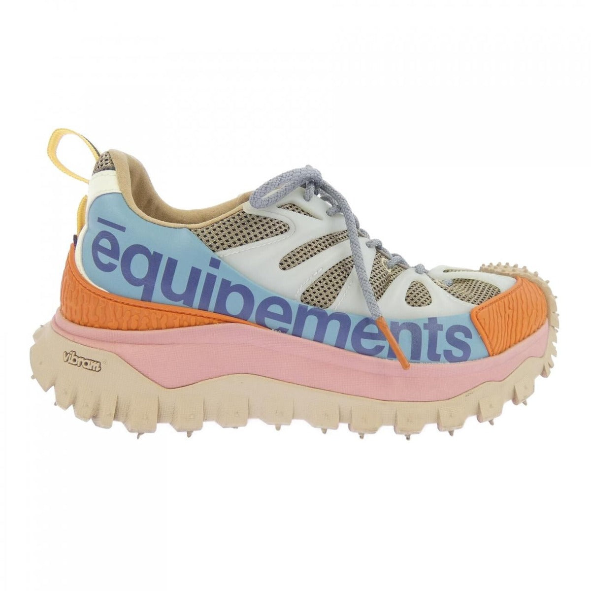 Moncler Sneakers Beige 41 Blue Orange Pink