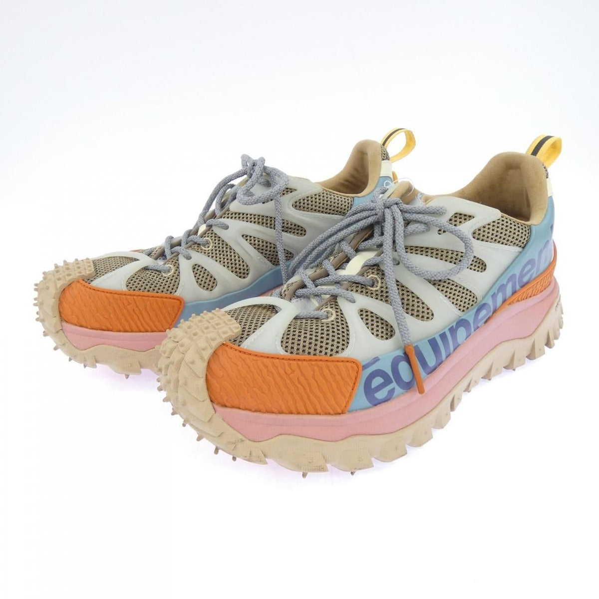 Moncler Sneakers Beige 41 Blue Orange Pink — view 3