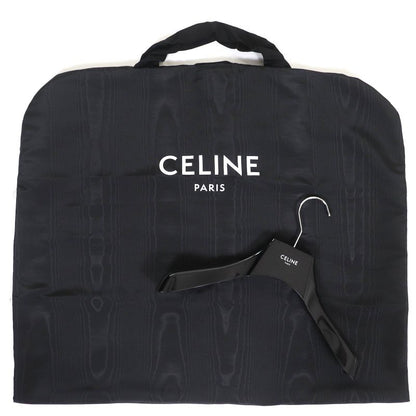 Celine 2w987795w Triomphe Badge Quilted Monogram Padded Vest Black 36 With