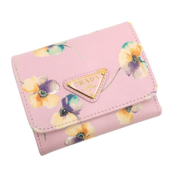 Prada Saffiano Triangle Wallet