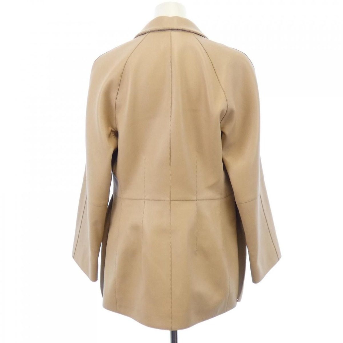 Hermes Leather Jacket Beige — view 2