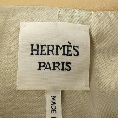 Hermes Leather Jacket Beige — view 4