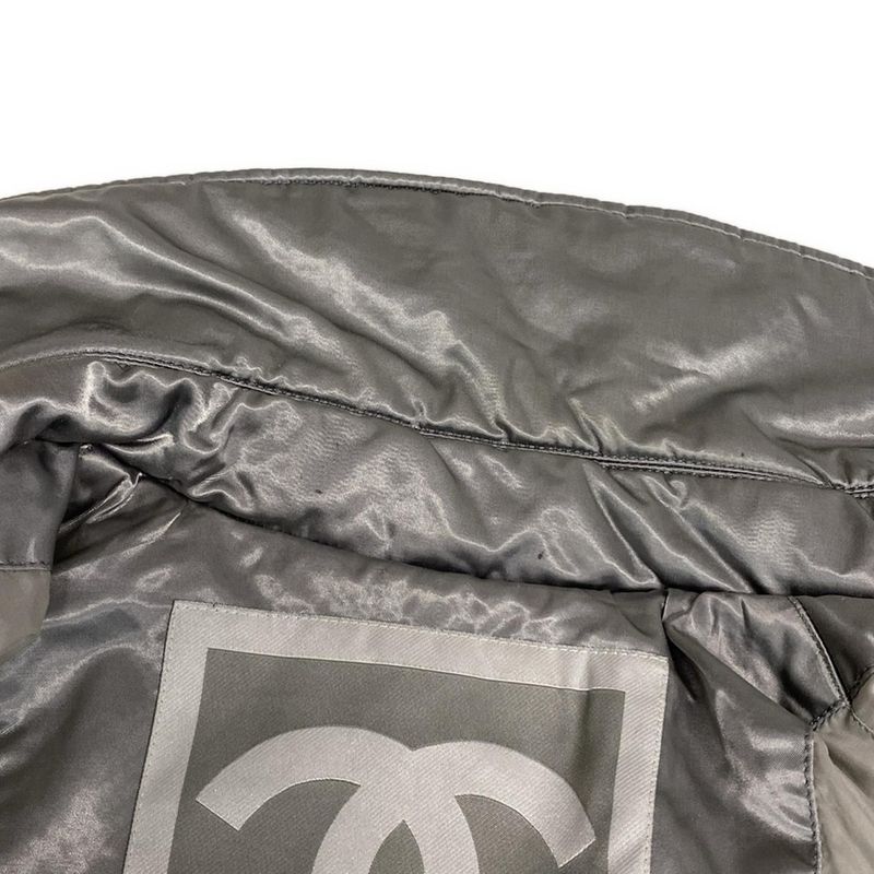 Chanel Coat Size 36 S Women's Sport Line P24104 Gray Sleeve Pockets / Long