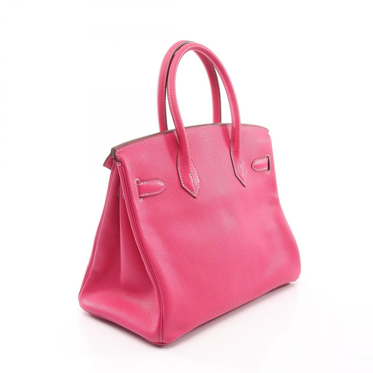 Hermes Handbag Birkin 30 Verso Rose Shocking Cyclamen Leather — view 2