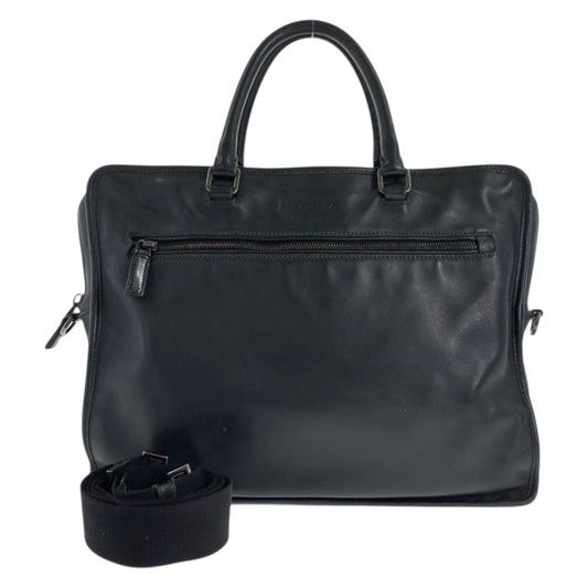 Prada Black Leather Business