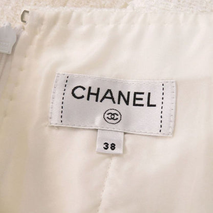 Chanel Tweed Cotton Stone Polyamide White Setup White 1327 Chanel