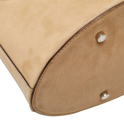 Bulgari Handbag Shoulder Bag 2WAY Beige Nubuck Women Bvlgari