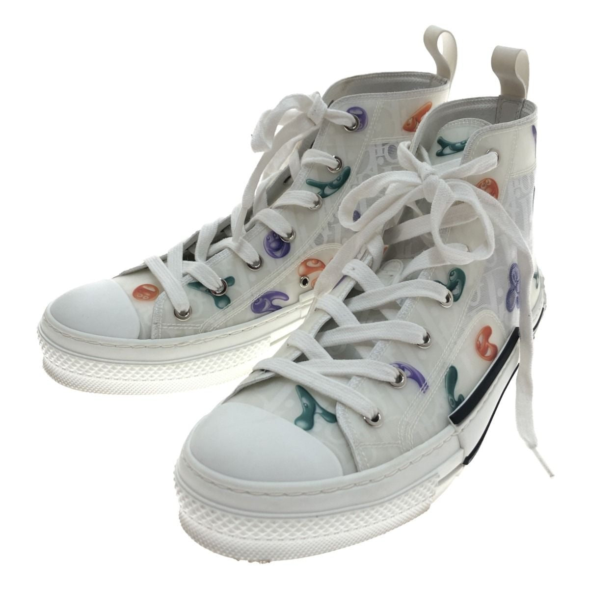 Christian Dior Shoes Sneakers High Cut 40 Kenny Scharf White
