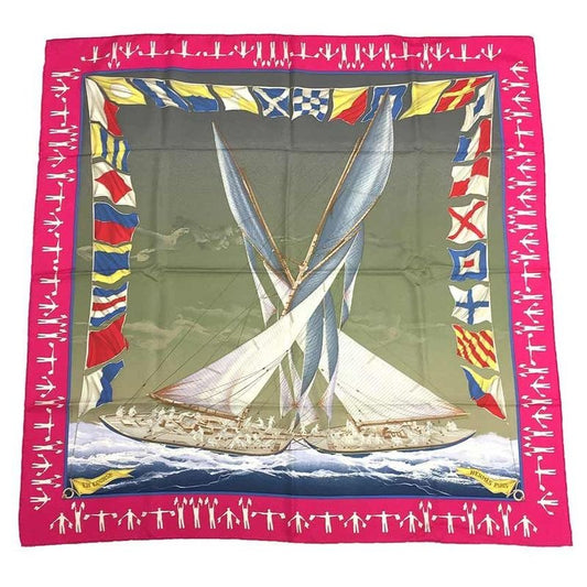 Hermes Carre 90 Scarf Yacht Pattern Aq7562