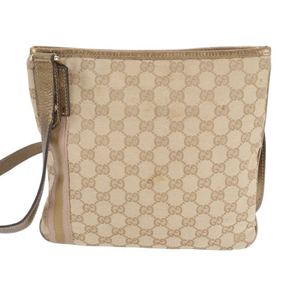 Gucci GG Canvas Leather Shoulder Bag Crossbody Ebm — view 2