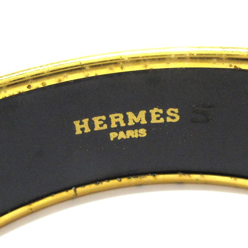 Hermes Bangle Emile Green×gold×multi