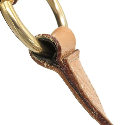 Celine Shoulder Bag Macadam PVC Leather Brown Gold Hardware Brown