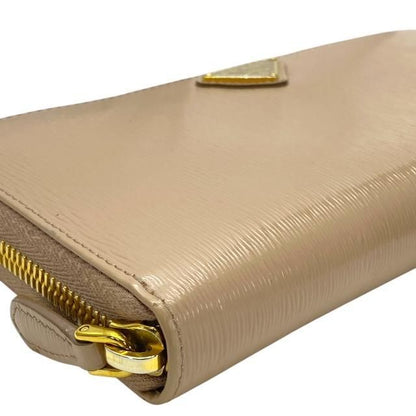 Prada 1ml506 Long Wallet Long Wallet Round Zipper Zip Wallet Triangle Logo