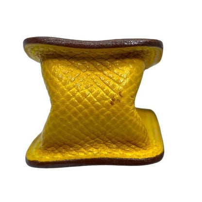 Hermes Gum Case Lip Case Accessory Case Seal Case Courchevel Yellow