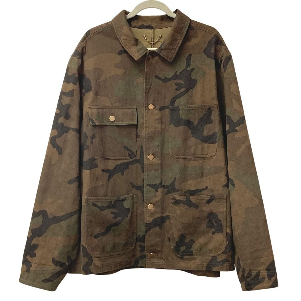 Louis Vuitton Jacket Camouflage Denim Trucker Cotton