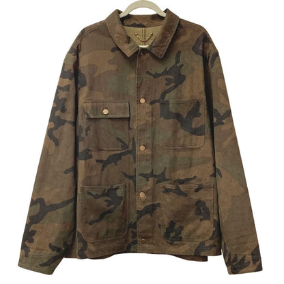 Louis Vuitton Jacket Camouflage Denim Trucker Cotton