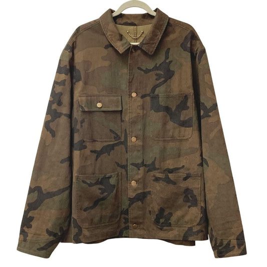 Louis Vuitton Jacket Camouflage Denim Trucker Cotton