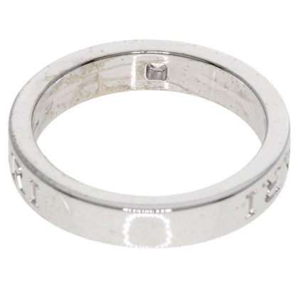 Bvlgari Bulgari Double Logo Diamond Ring And Ring 18K White Gold Ladies