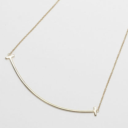 Tiffany & Co T-smile Large 18K Yellow Gold Ladies 3.7g Necklace