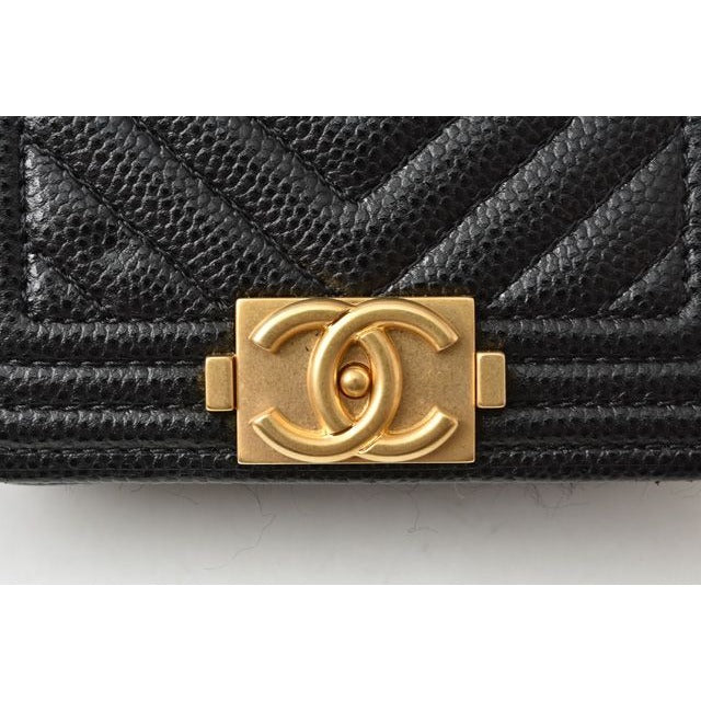 Chanel Belt Bag Coin Case Chain Pouch Boy Black Gold Hardware — view 4