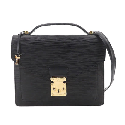 Louis Vuitton Epi Monceau 2-Way Bag Leather Noir