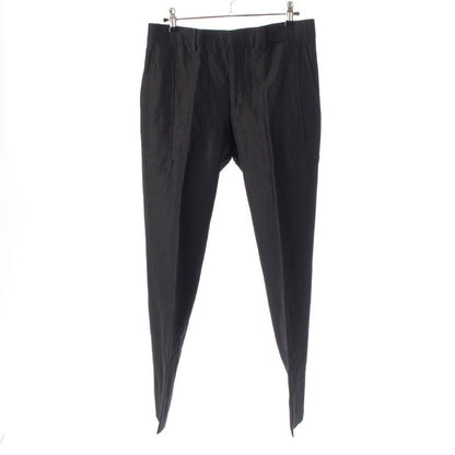Hermes Wool Linen Pants Bottoms Slacks Black 38