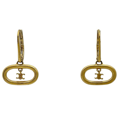 Celine Maillon Triomphe Mobile Earrings Swing Gold Plated