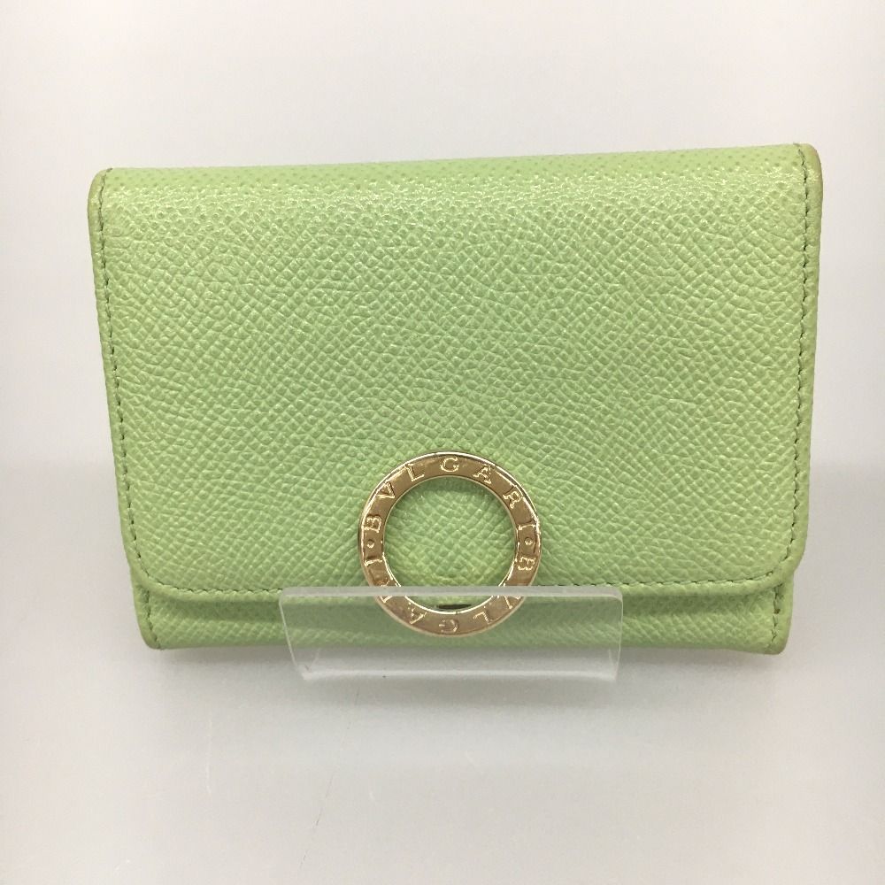 Bvlgari Bvlgari Card Case Green X Pink
