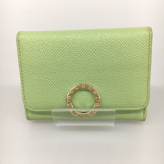 Bvlgari Bvlgari Card Case Green X Pink