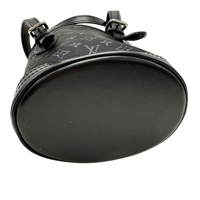 Louis Vuitton M92144 Monogram Satin Little Bucket Handbag Louis Vuitton Noir