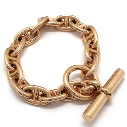 Unused Hermes Chaine D'ancre MM Bracelet 15 Frames 15 Links Au750 18K