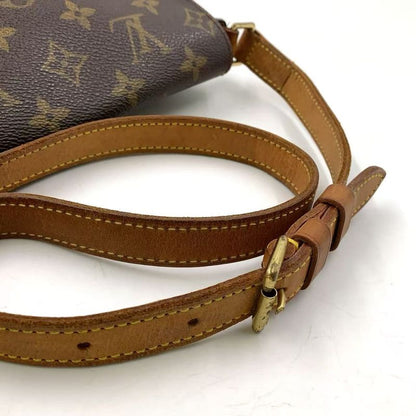 Louis Vuitton Musette Salsa Long Strap Monogram Leather × PVC Brown Shoulder