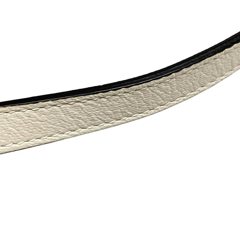 Dior/christian Dior Handbag Saddle Micro Bag White Mini Bag Leather