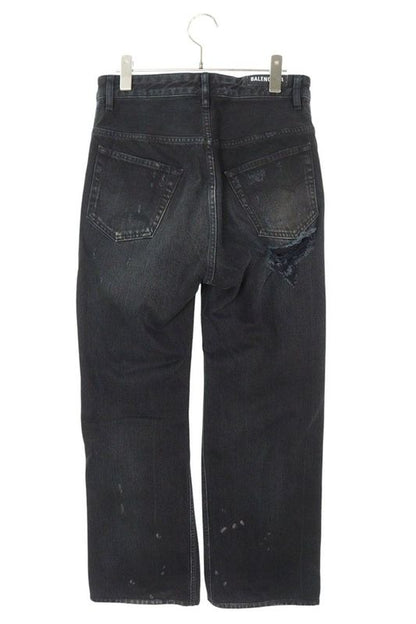 Balenciaga 745151 Tbp47 Destroyini Crash Baggy Long Pants Men's XS