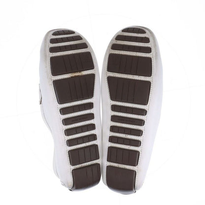 Louis Vuitton 02 Monte Carlo Leather Driving Shoes Women's 34 Td0052 White Made