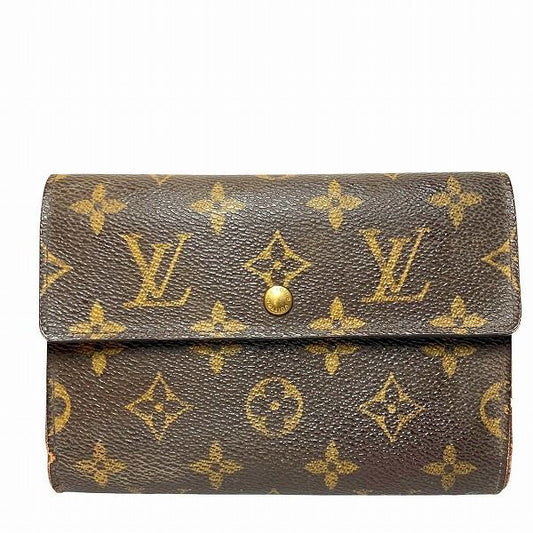 Louis Vuitton Monogram Porte Trésor Etui Papier M61202 Trifold Wallet Unisex