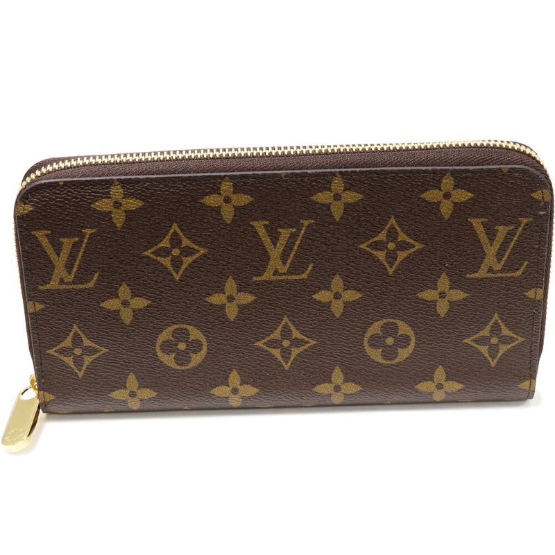 Louis Vuitton Round Zipper Long Wallet With Change Pocket Monogram Zippy Wallet