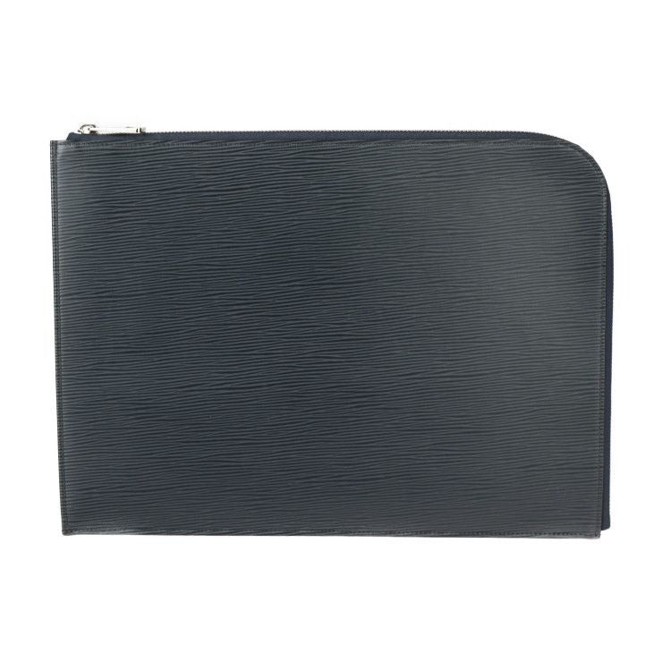 Louis Vuitton Pochette Jules GM Second Bag Leather Blue Marline Silver