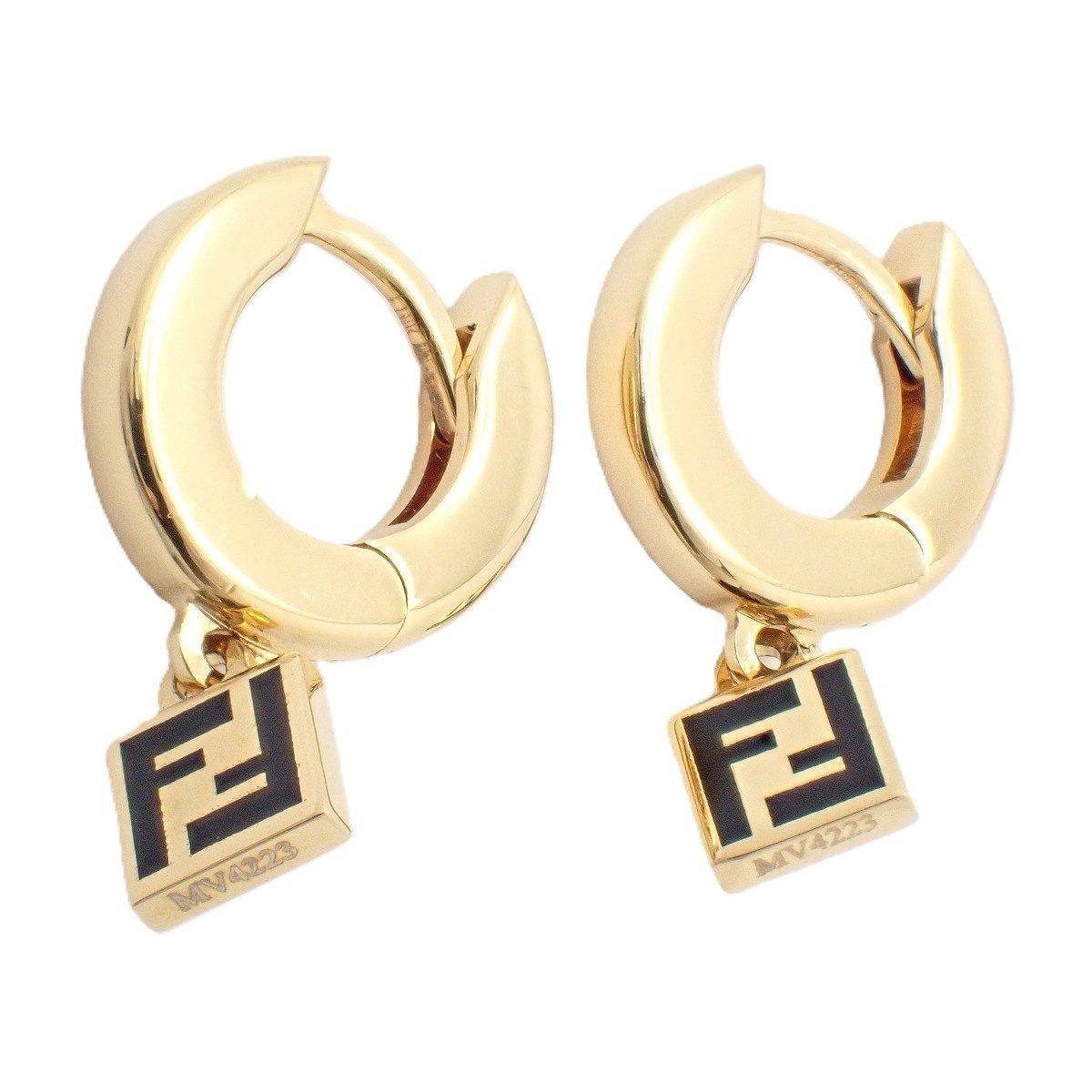 Fendi Forever Hoop Earrings Gold