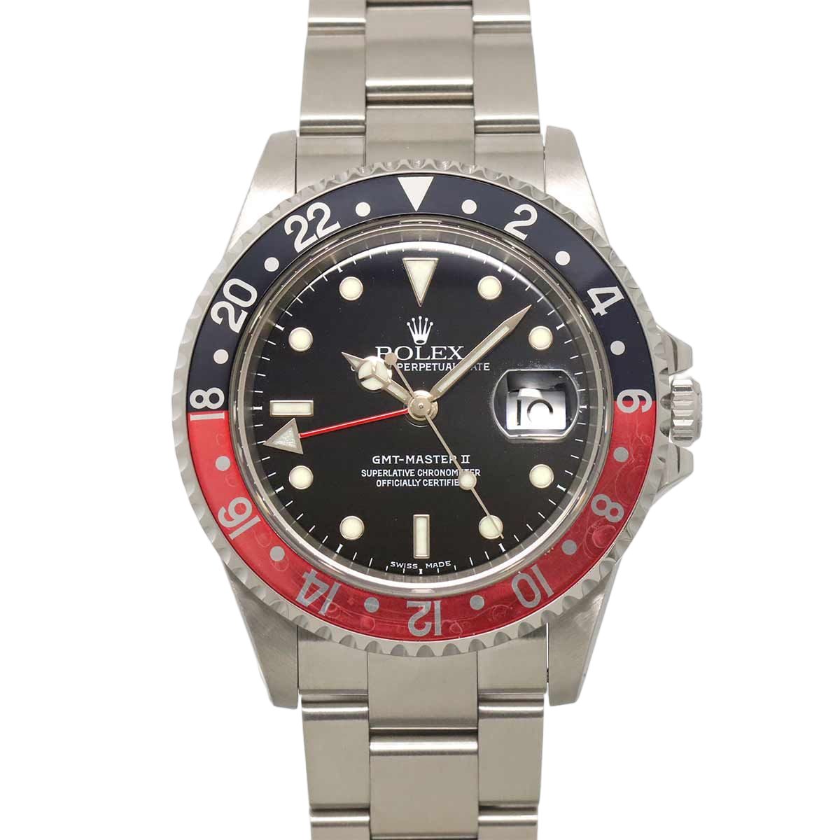 Rolex GMT Master a Number Red Black Bezel Watch Date Automatic Winding