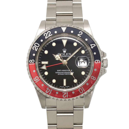 Rolex GMT Master a Number Red Black Bezel Watch Date Automatic Winding