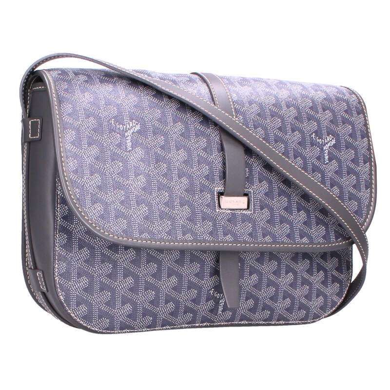 Goyard Belvedere MM PVC Coated Canvas Shoulder Bag For Men