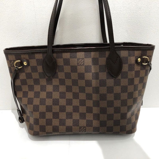 Louis Vuitton Damier Neverfull PM N51109 Tote Bag Shoulder Brown Preowned 005815