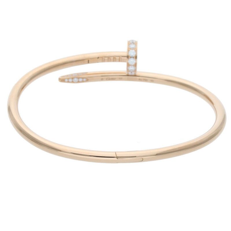 Cartier New Shape Juste UN CLOU Bracelet DIA 18K Pink Goldjuste Un Clou Half