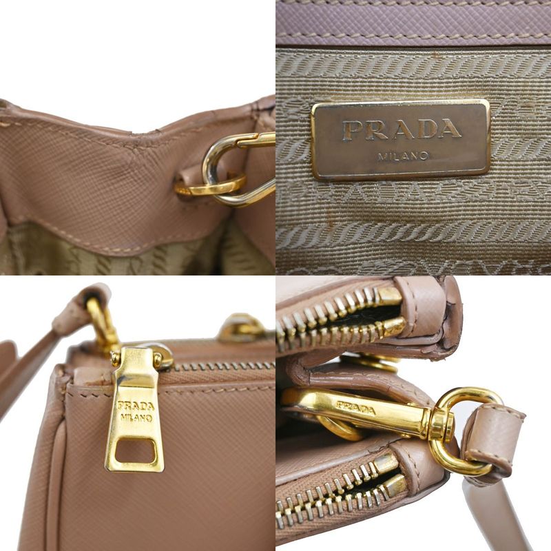 Prada Hand Shoulder Bag 2WAY Saffiano Leather Pink 14ka872