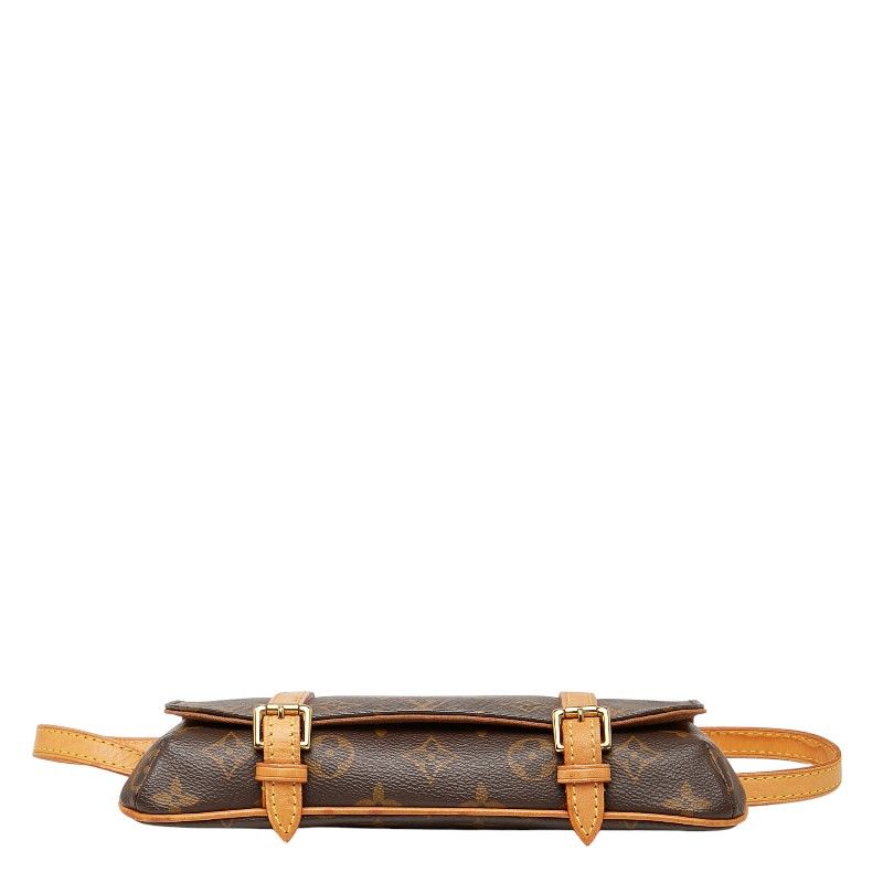 Louis Vuitton Monogram Pochette Marelle M51159 Brown PVC Leather Women Louis